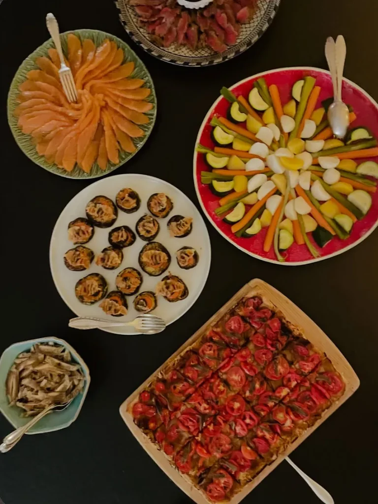 Buffet à partager préparé par Bidaian