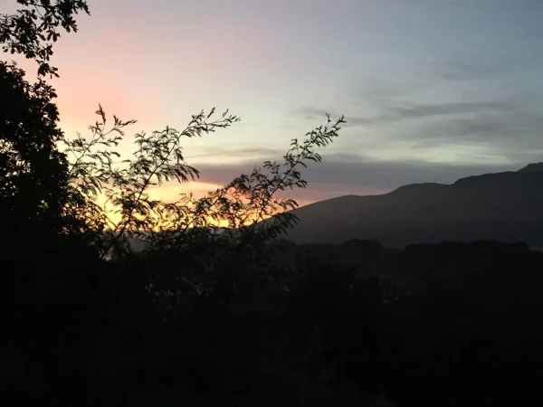 Lever de soleil d'automne sur la Rhune