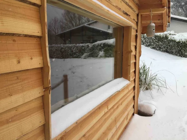 Neige sur la propriété d'Etxe Xuria